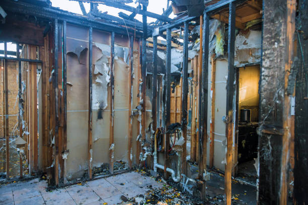 Professional Fire Damage Repair technician working in Wickliffe, OH